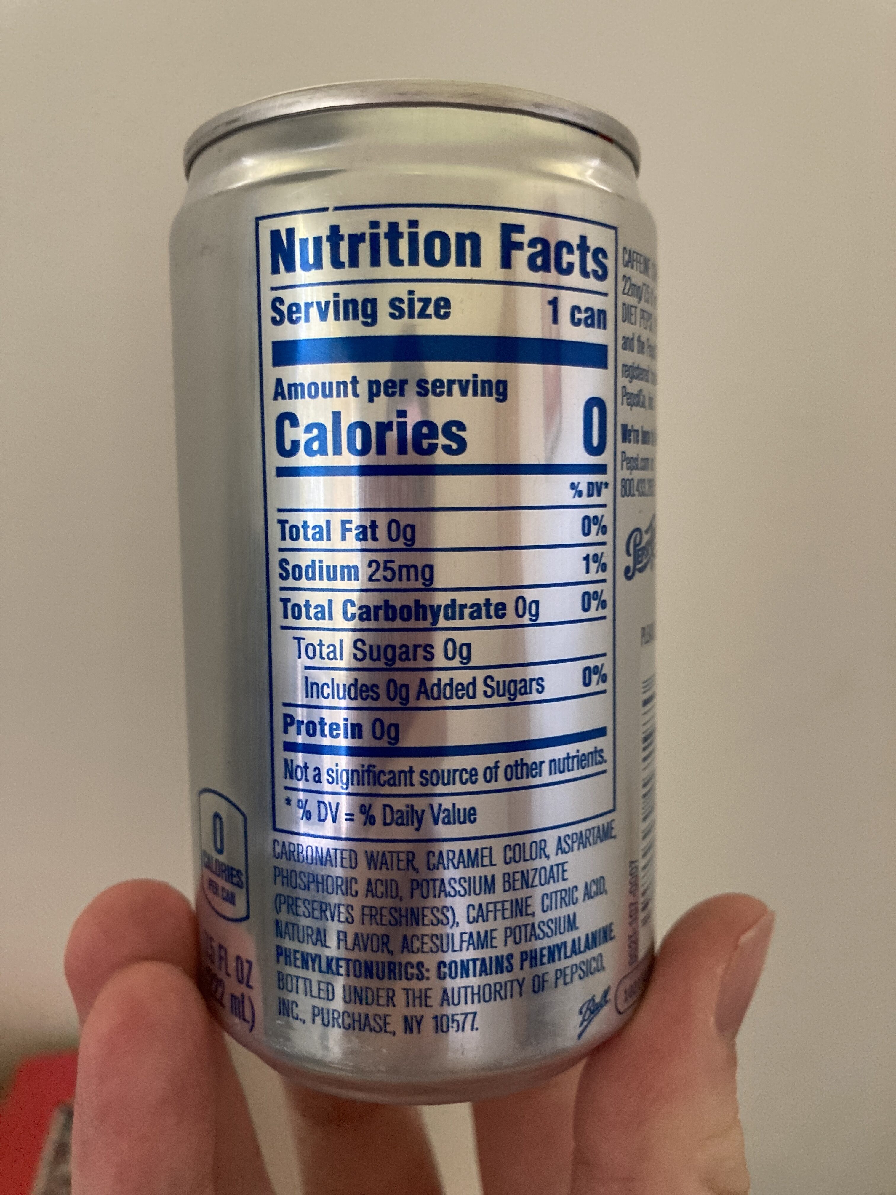 Diet Pepsi Ingredients